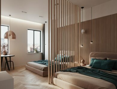 Comment séparer une petite chambre en deux sans travaux encombrants