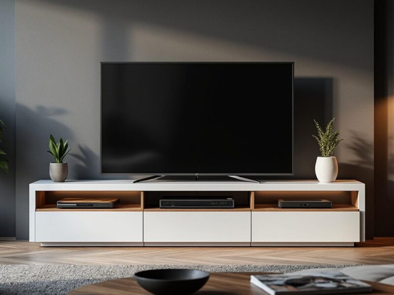 Kikua : meuble TV 130 cm blanc brillant, comment l’entretenir et le préserver ?