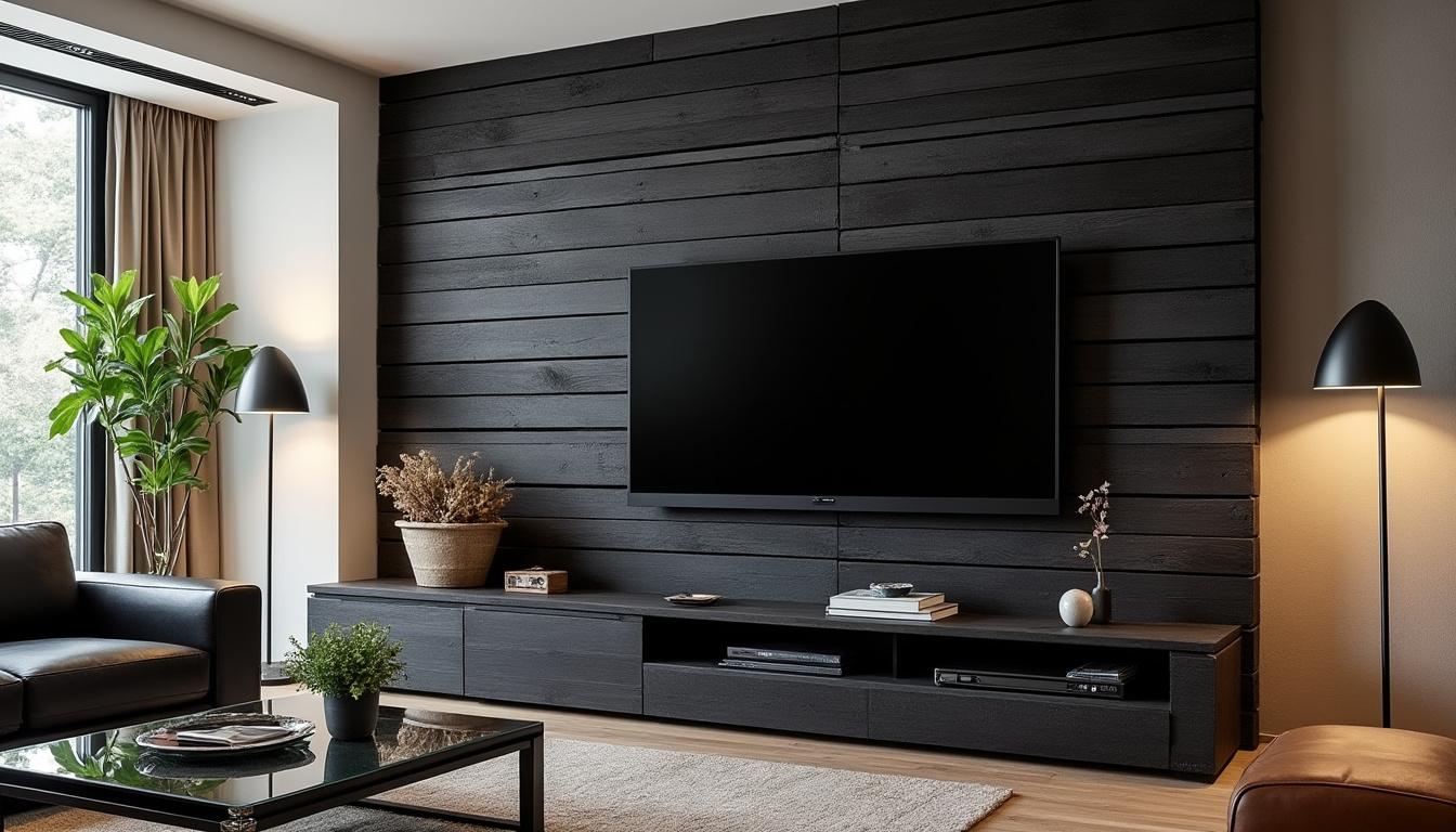 découvrez comment un mur tv avec palette noire peut transformer votre décoration intérieure en ajoutant une touche d'élégance et de modernité. explorez les avantages esthétiques et pratiques, tels que l'harmonie des couleurs, l'optimisation de l'espace et la mise en valeur de vos équipements audio-visuels.