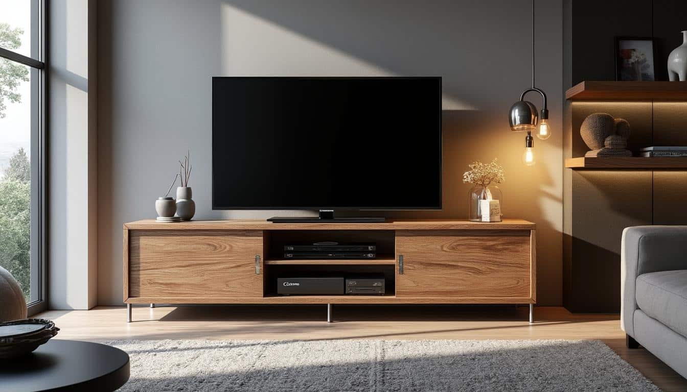 découvrez notre sélection de meubles tv d'angle conforama, idéaux pour optimiser votre espace tout en alliant design et fonctionnalité. transformez votre salon avec style grâce à nos modèles variés adaptés à tous les intérieurs.