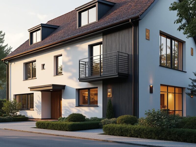 Comment choisir la parfaite façade d’une maison blanche et grise anthracite