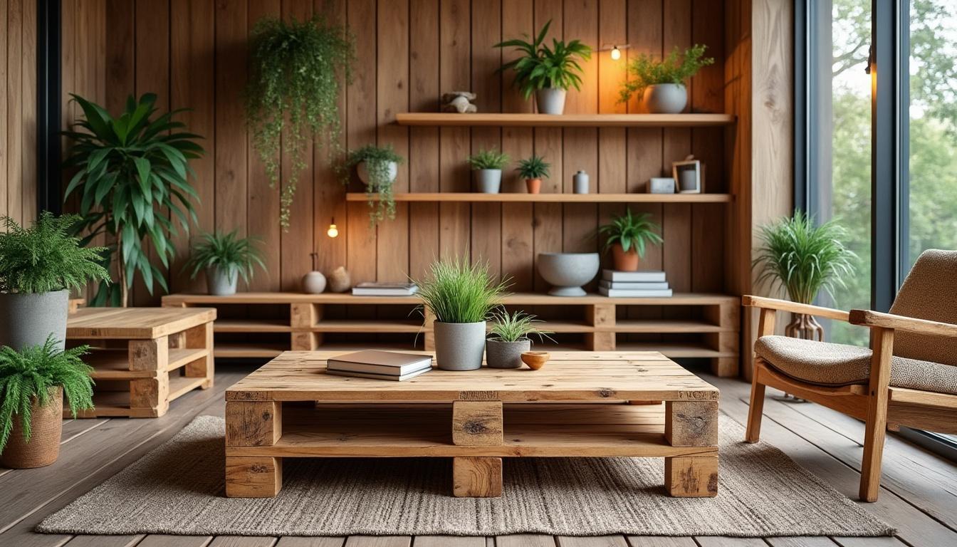 découvrez des idées simples et créatives pour transformer des palettes en objets déco tendances et personnalisés, parfaits pour embellir votre intérieur facilement.
