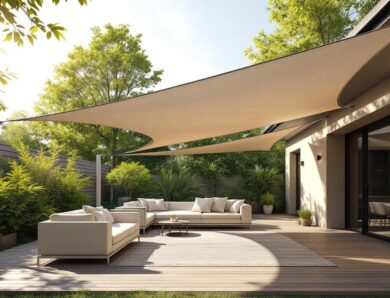 Les avantages des voiles d’ombrage rectangulaires dans l’aménagement extérieur