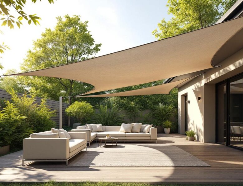 Les avantages des voiles d’ombrage rectangulaires dans l’aménagement extérieur