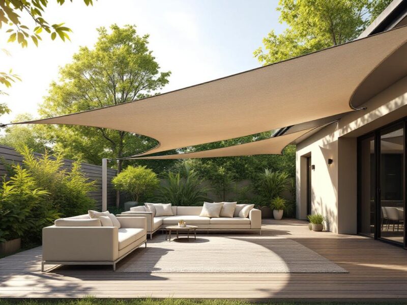Les avantages des voiles d’ombrage rectangulaires dans l’aménagement extérieur