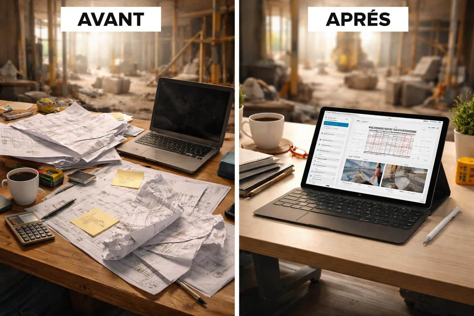 découvrez comment réaliser un dossier chantier propre et clair sur ipad grâce à notre guide avant/après, optimisant ainsi l'organisation et la gestion de vos projets.