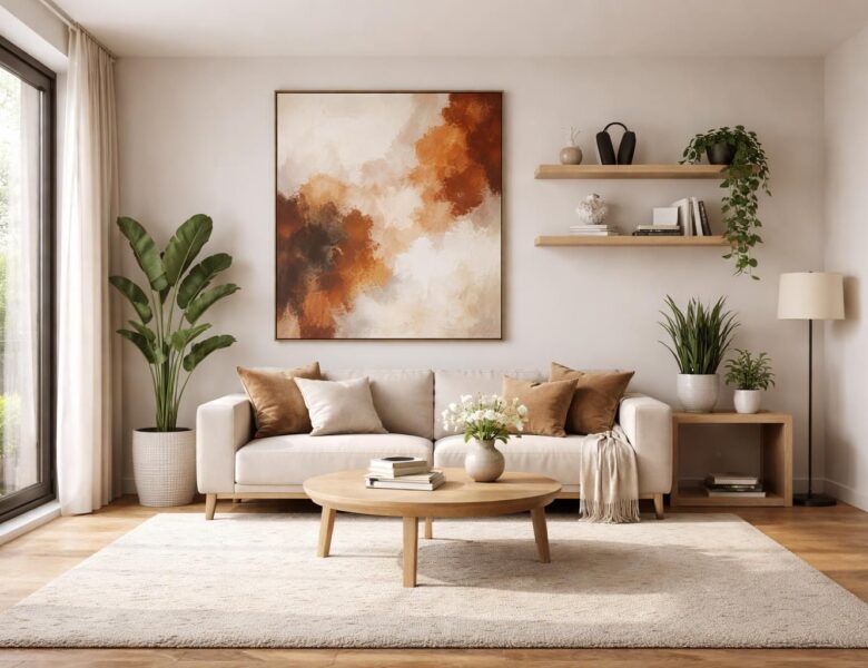 Décoration grand mur de salon : comment habiller les surfaces vides ?