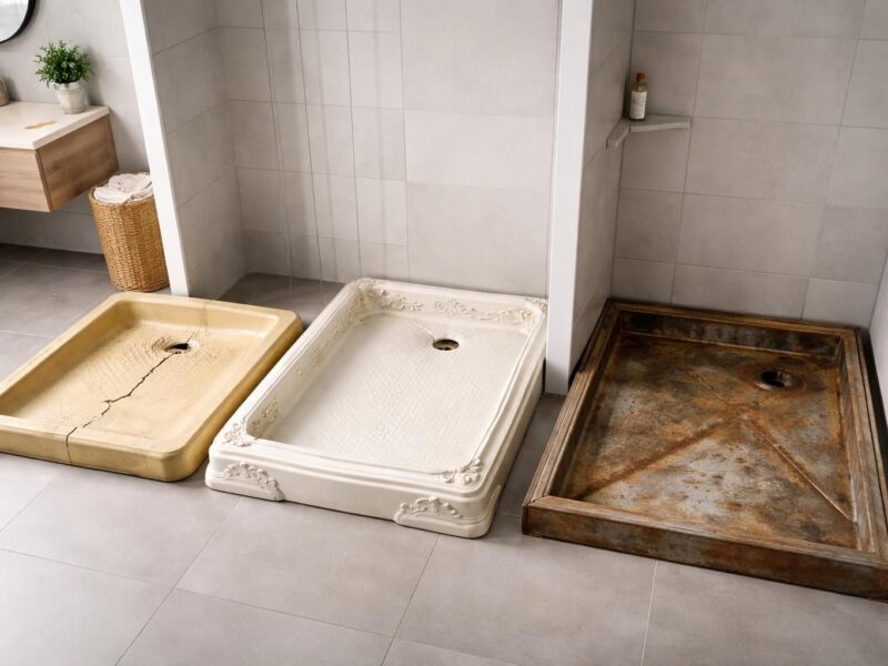 Les styles de receveurs de douche à éviter si vous aimez les tendances modernes