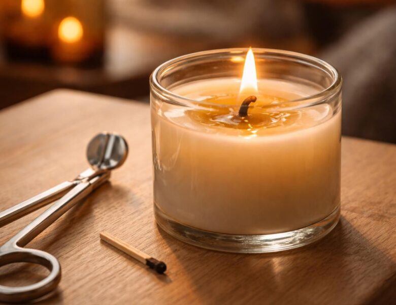 Mèche de bougie noyée : l&rsquo;astuce simple pour sauver votre bougie préférée