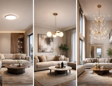 Modèle de luminaire de plafond : comment choisir selon la hauteur de pièce