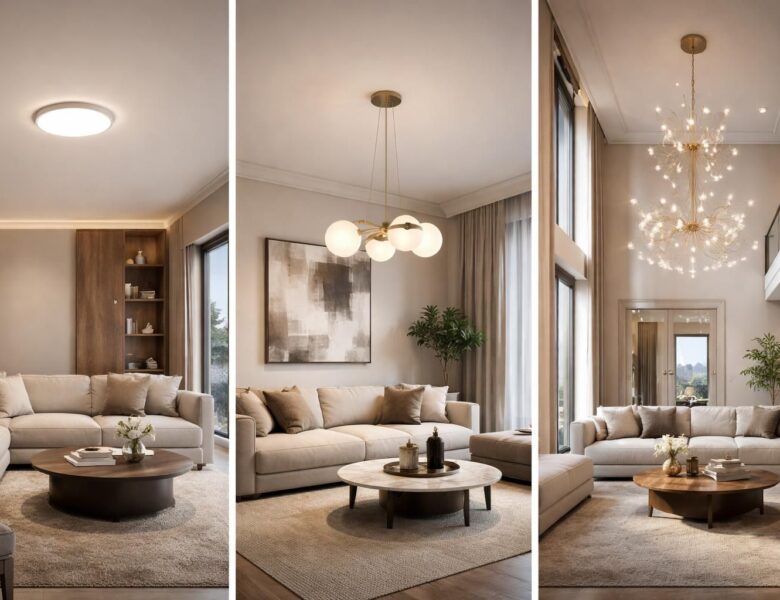Modèle de luminaire de plafond : comment choisir selon la hauteur de pièce