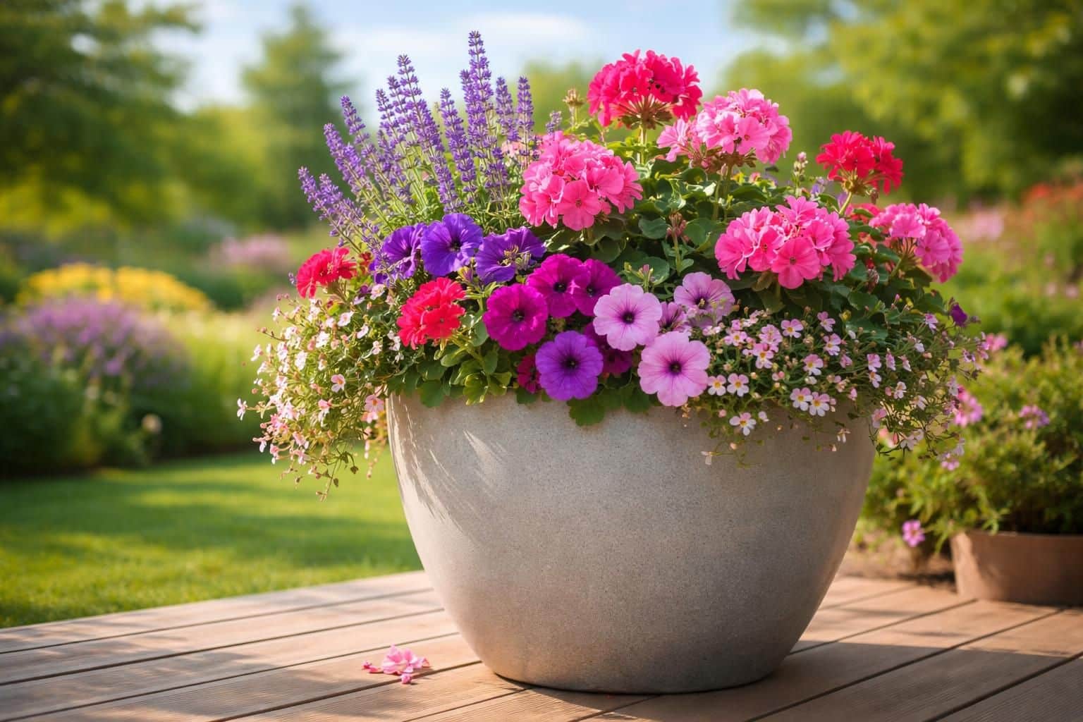 découvrez quelles plantes fleuries choisir pour sublimer votre grand pot extérieur tout l'été et créer un espace coloré et accueillant.