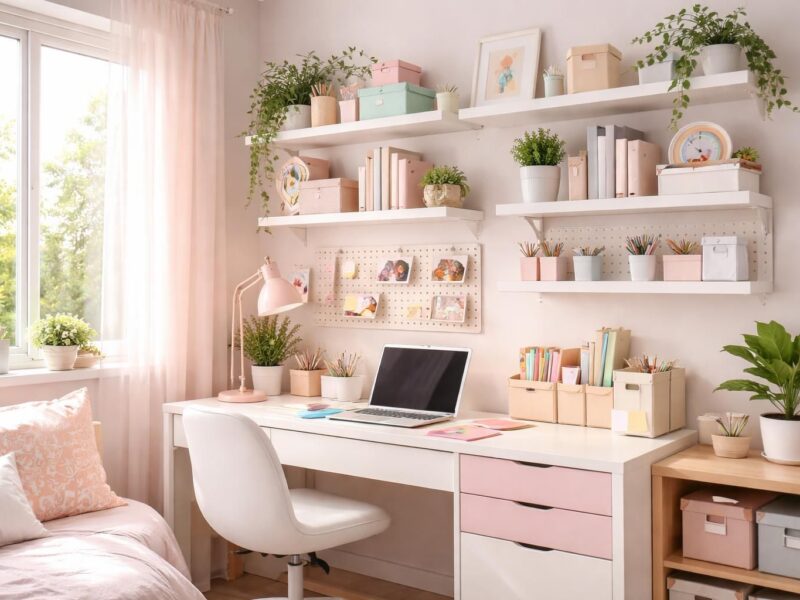 Rangement de bureau pour fille ado : nos astuces pour un espace stylé