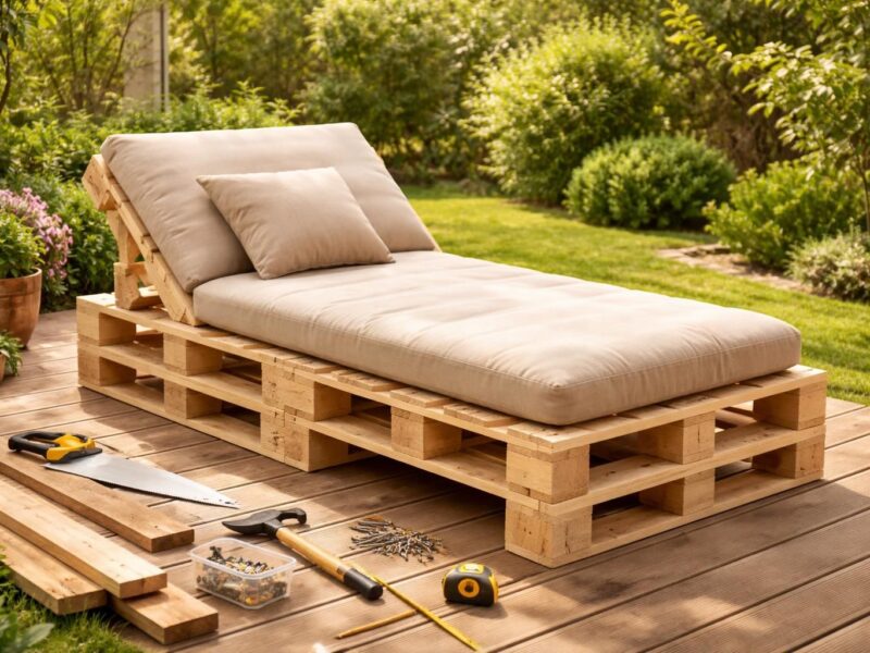 Transat en palette : le tutoriel facile pour fabriquer vos bains de soleil