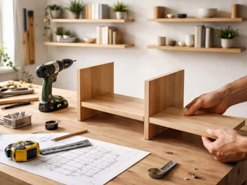 Tuto étagère murale : fabriquez vos propres rangements design en quelques clics