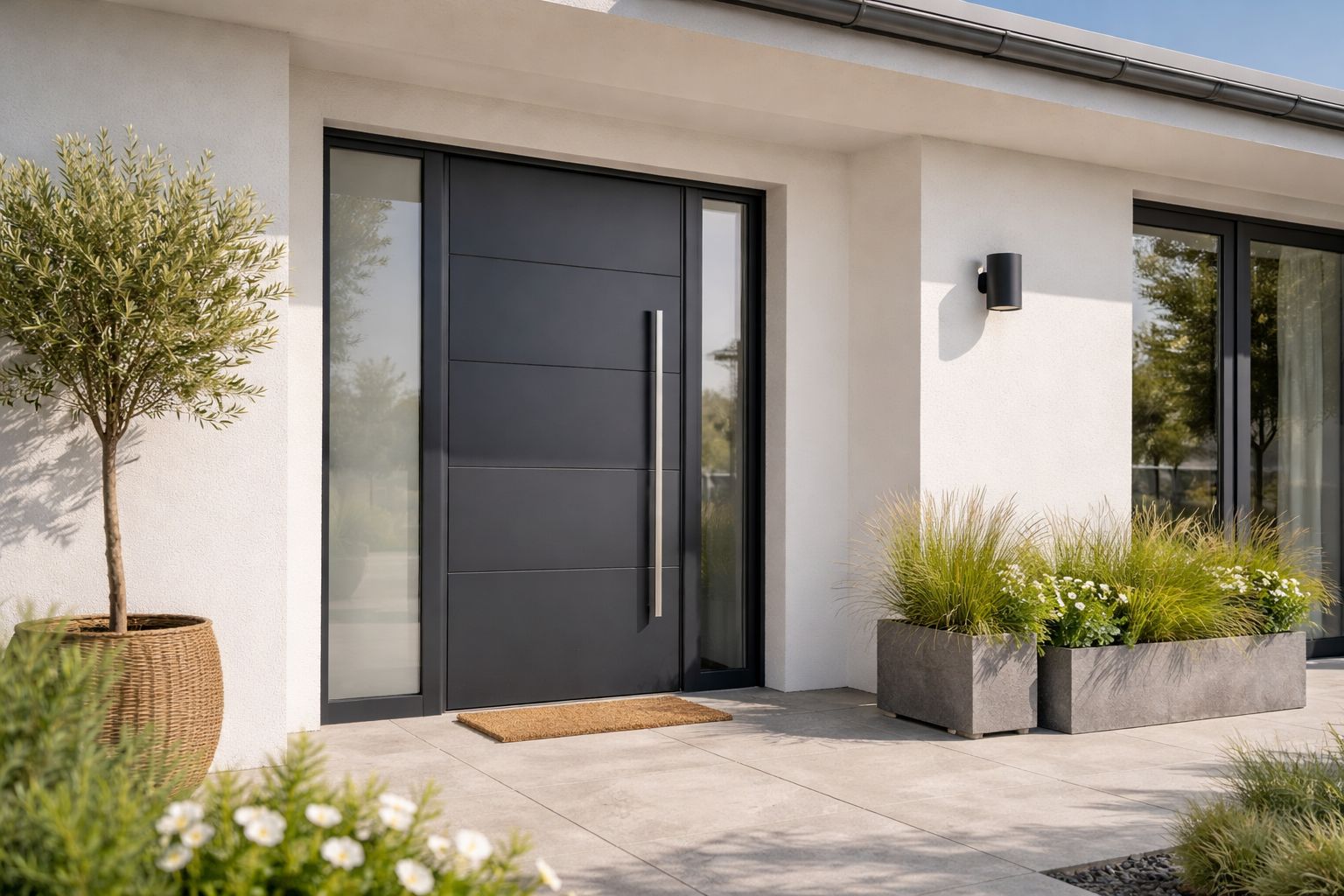 Porte d’entrée en aluminium