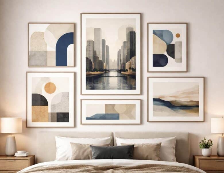 Art mural : sélection de tableaux déco pour une chambre d&rsquo;adulte moderne