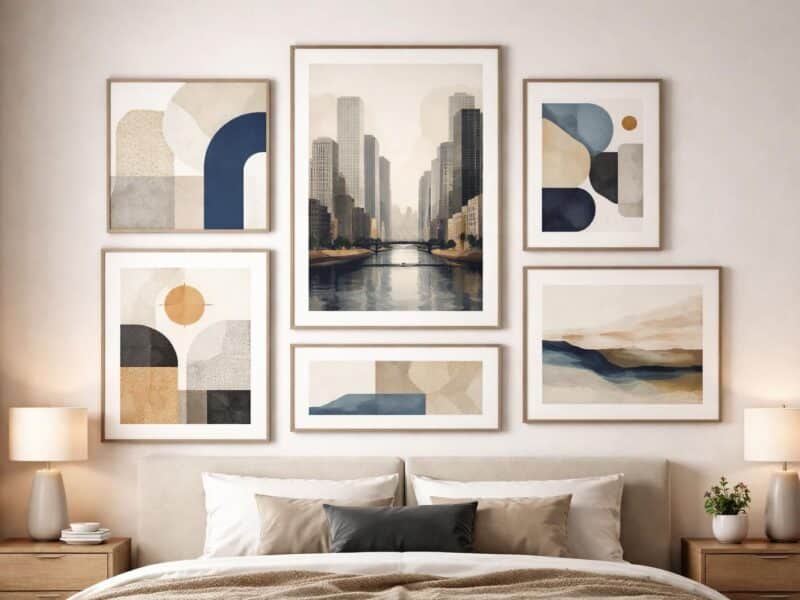 Art mural : sélection de tableaux déco pour une chambre d&rsquo;adulte moderne