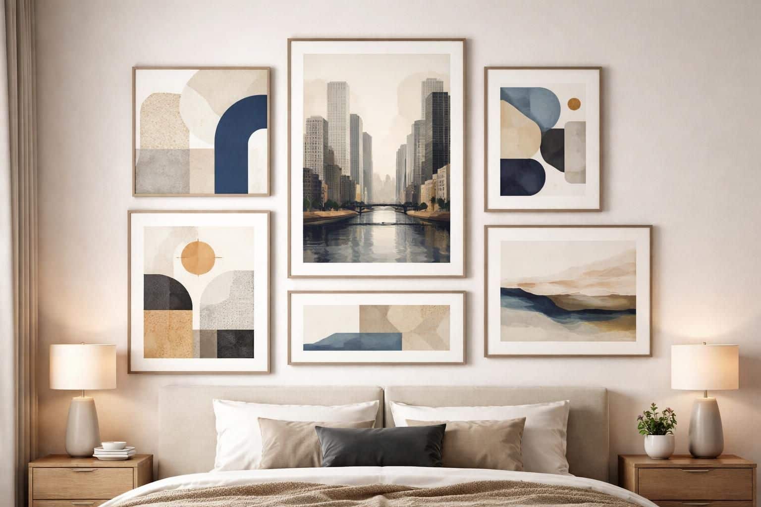 découvrez notre sélection d'art mural moderne avec des tableaux déco élégants, parfaits pour sublimer la chambre d'un adulte et créer une ambiance contemporaine.