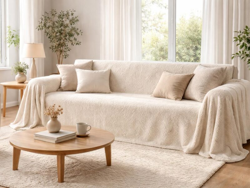 Confort : quelle taille de plaid choisir pour recouvrir parfaitement son canapé