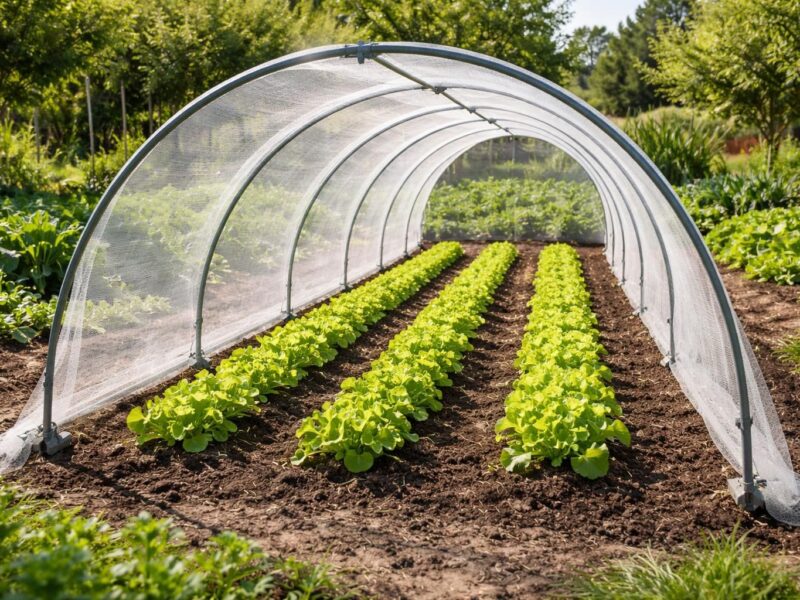 Construire un tunnel à salades pour son potager autonome
