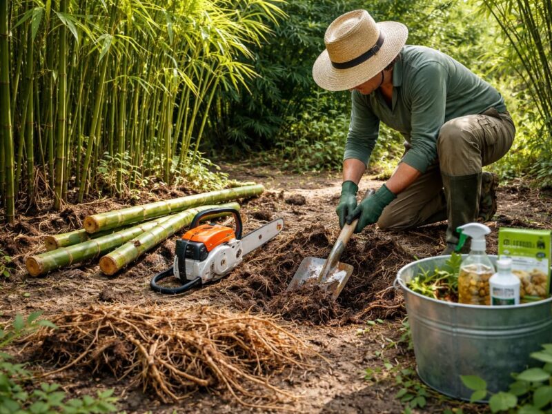 Éradiquer les bambous envahissants : les méthodes efficaces pour s&rsquo;en défaire