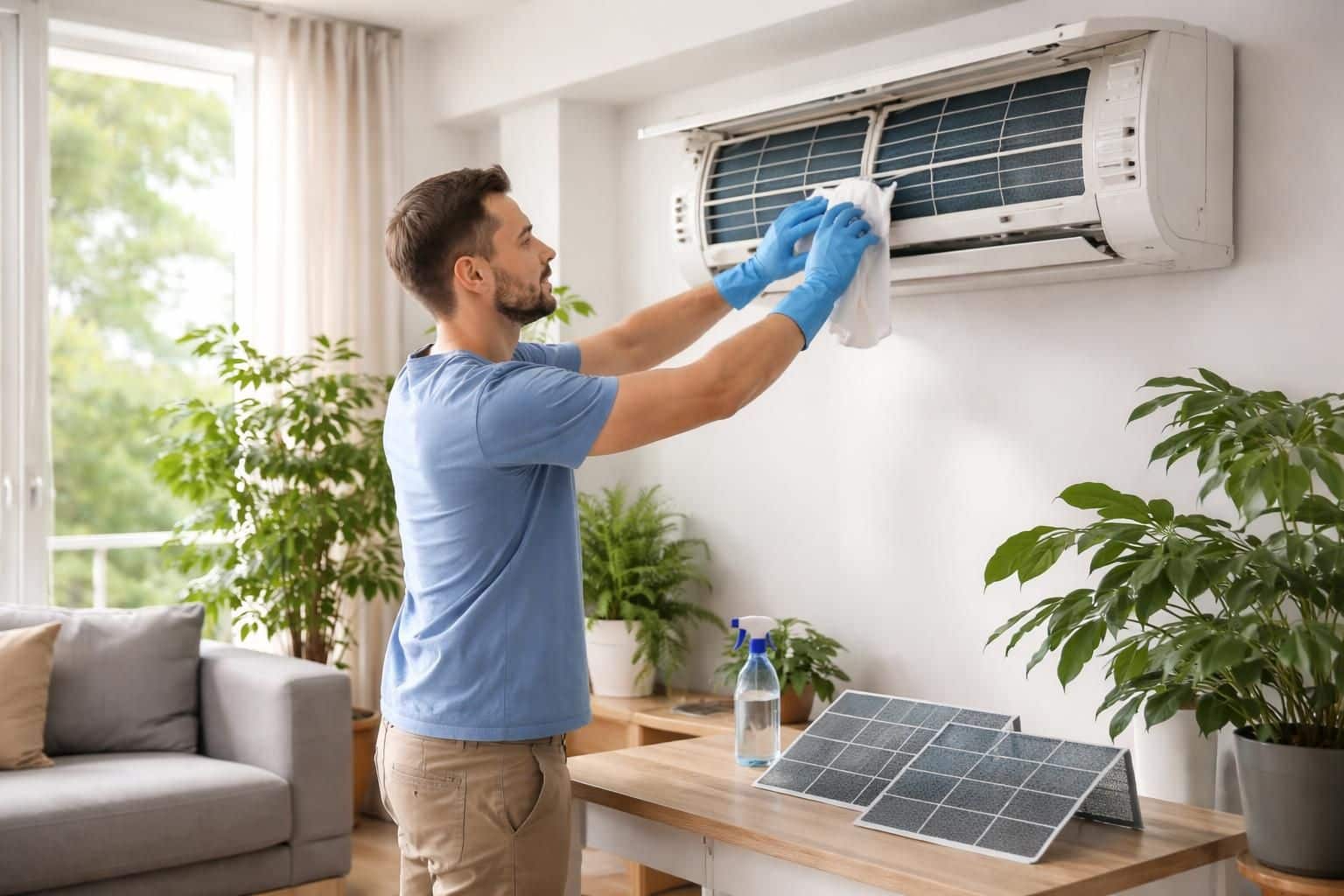 découvrez notre guide complet pour nettoyer votre climatisation et assurer un air sain chez vous. conseils pratiques et entretien facile pour une meilleure qualité de l'air intérieur.