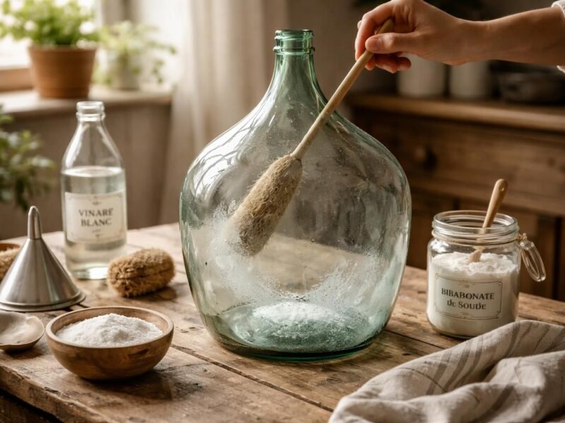 Nettoyer une Dame Jeanne : nos astuces pour retirer le dépôt sans la casser