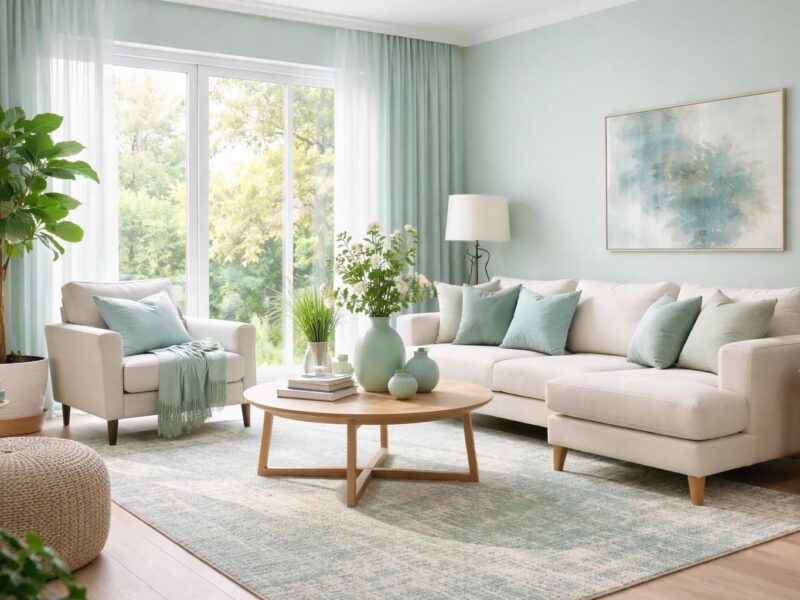 Nuancier : comment utiliser la couleur vert eau dans votre décoration