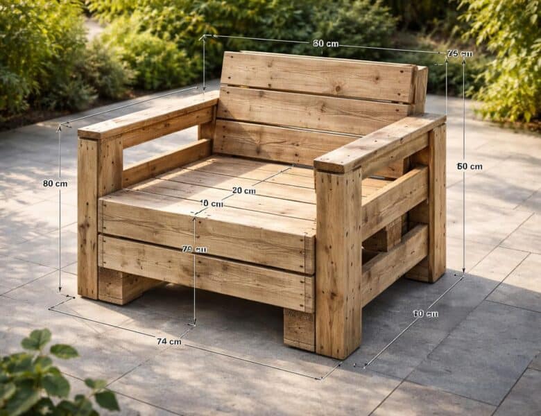 Plan de fauteuil de jardin en palette : construisez votre mobilier extérieur