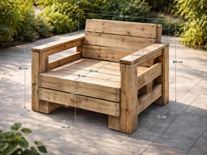 Plan de fauteuil de jardin en palette : construisez votre mobilier extérieur