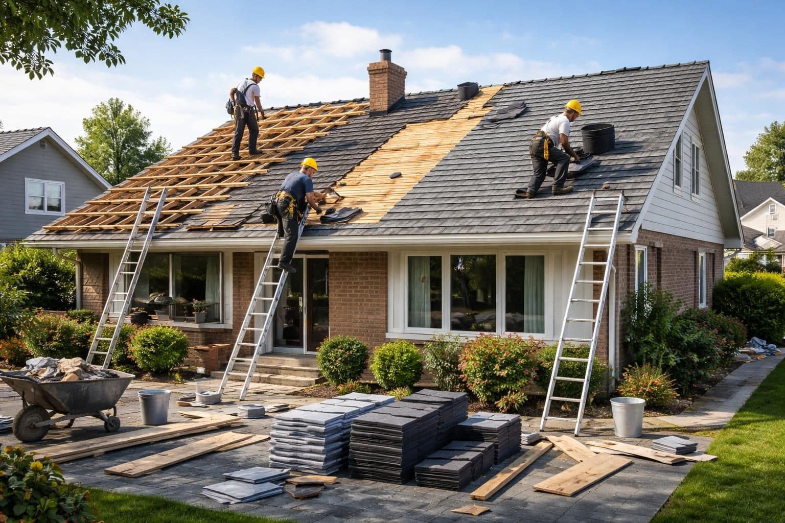 découvrez le tarif moyen pour refaire une toiture de maison, incluant les prix des matériaux et de la main-d'œuvre pour un projet réussi.