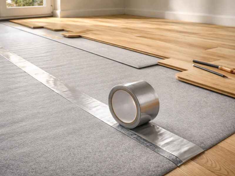 Quel scotch utiliser pour fixer une sous-couche de parquet ?