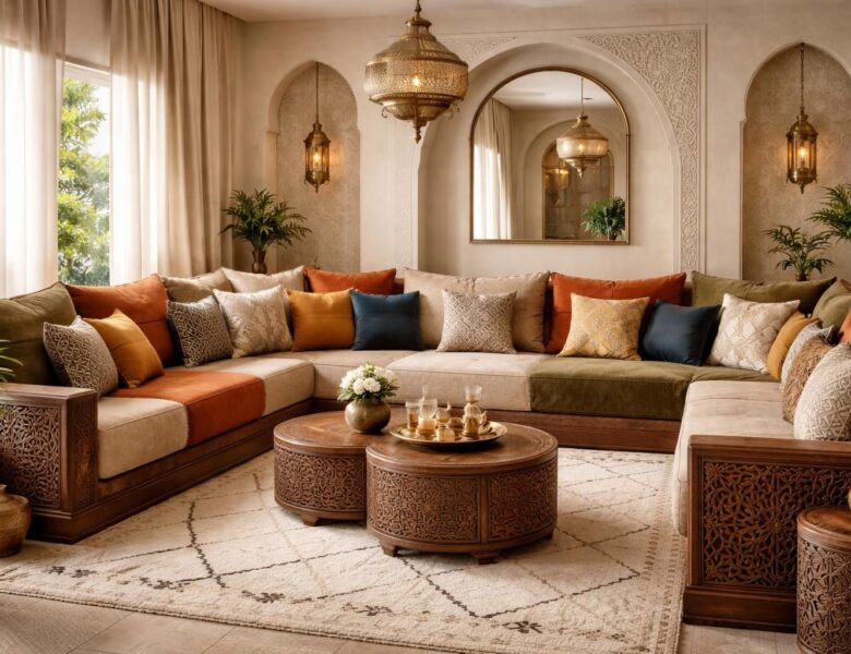 Salon marocain : les tendances 2023 pour les tissus de sedari modernes