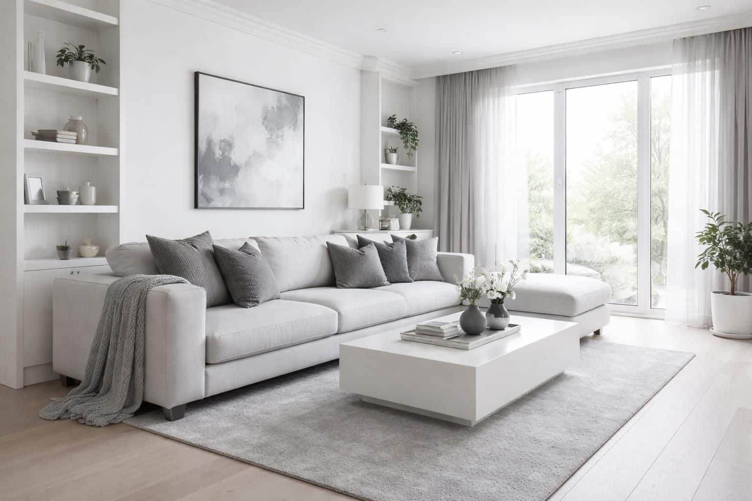 découvrez comment réussir l'harmonie du blanc et gris dans votre séjour pour un intérieur élégant et sans faute de goût grâce à nos conseils déco.