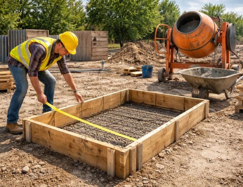 Calculer le volume de beton pour vos travaux