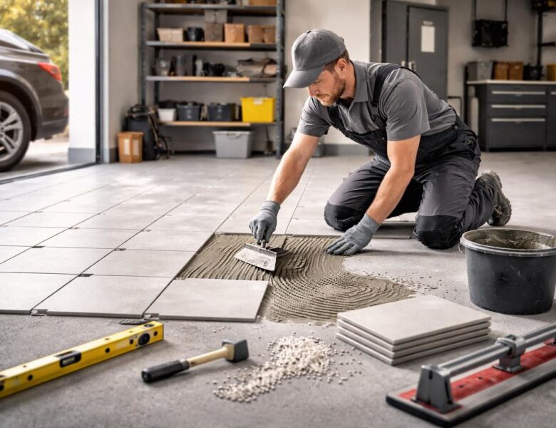Comment poser un carrelage dans un garage ?