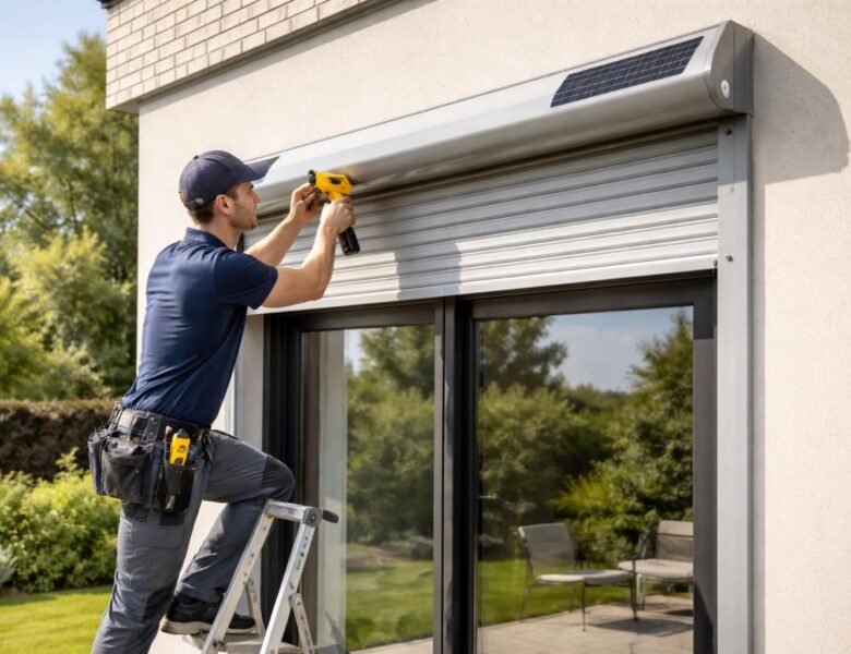 Installer un volet roulant solaire Somfy connecté