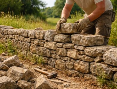 Muret en pierre sèche : le tutoriel pour une construction naturelle