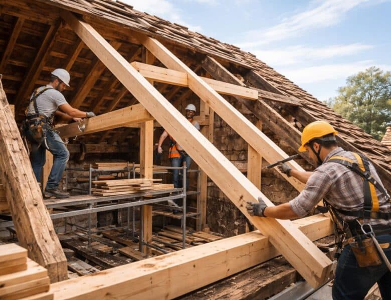 Reprise de charpente : les travaux essentiels pour la solidité de votre toit