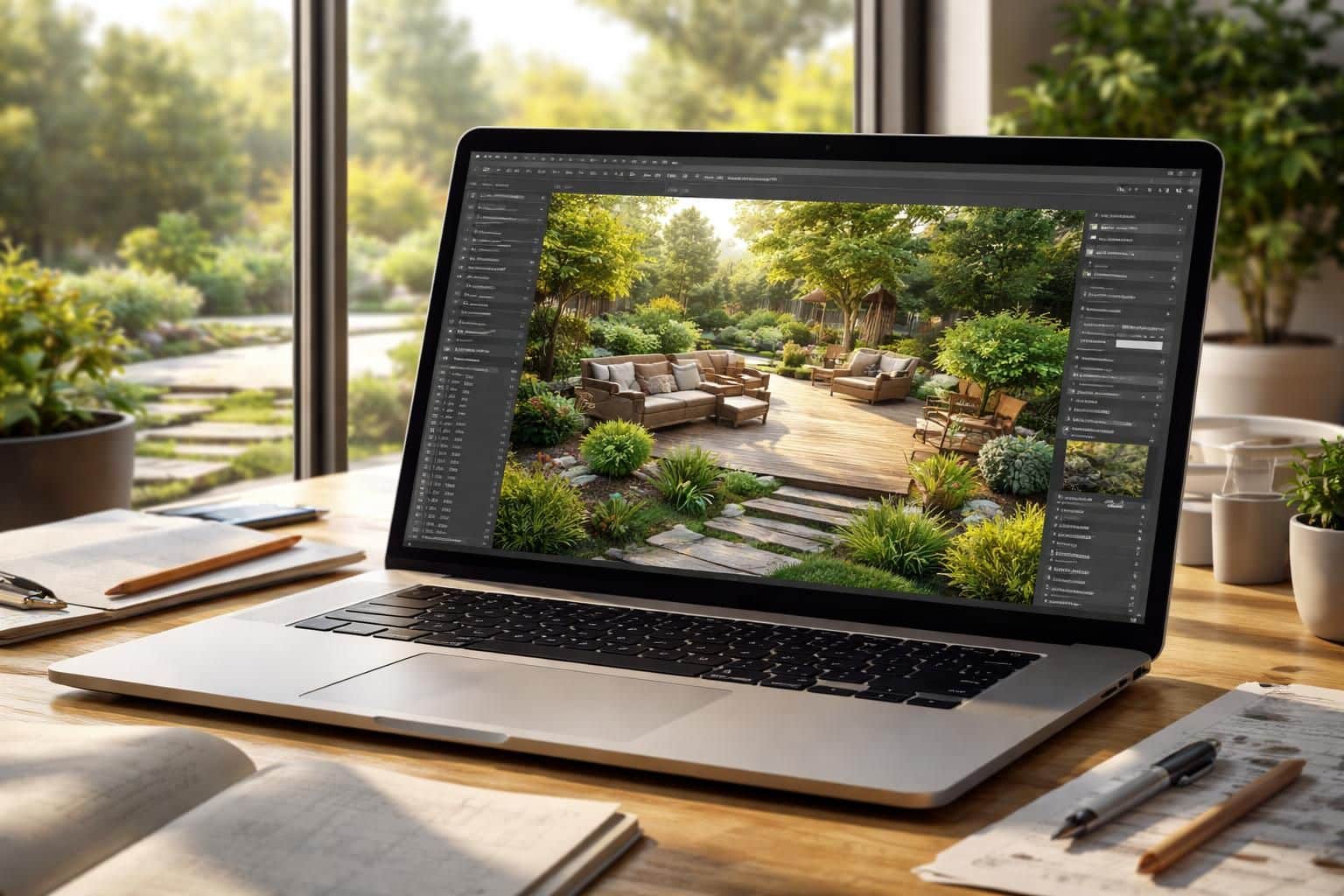 découvrez comment modéliser facilement une terrasse et un jardin sur votre pc portable pour un aménagement extérieur réussi.