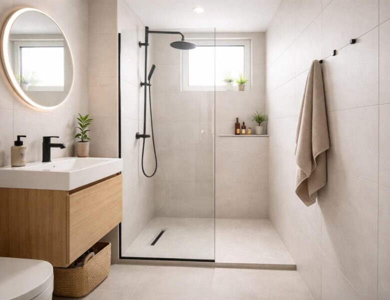 Aménager une douche à l&rsquo;italienne en petite salle de bain