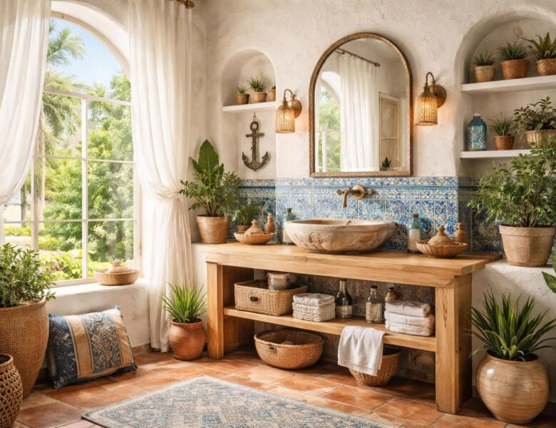 Aménager une salle de bain de style méditerranéenne