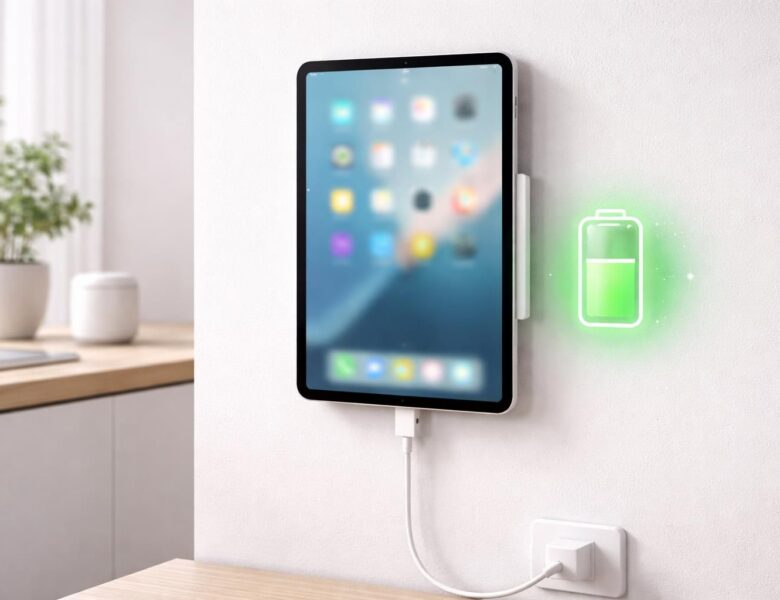 Charge permanente : préserver la batterie d’une tablette iPad en mural