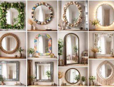 Customiser un miroir : 10 idées créatives pour transformer votre déco