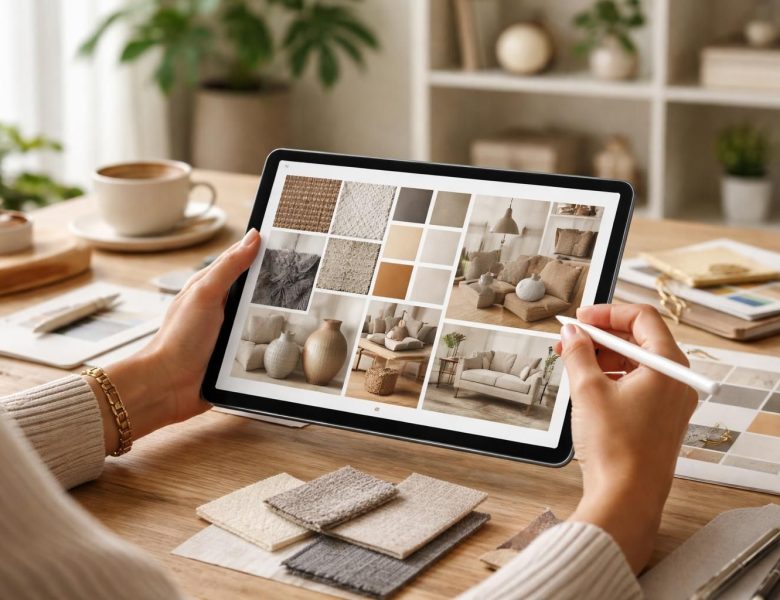 Déco intérieure : faire un moodboard rapide sur tablette Samsung Galaxy