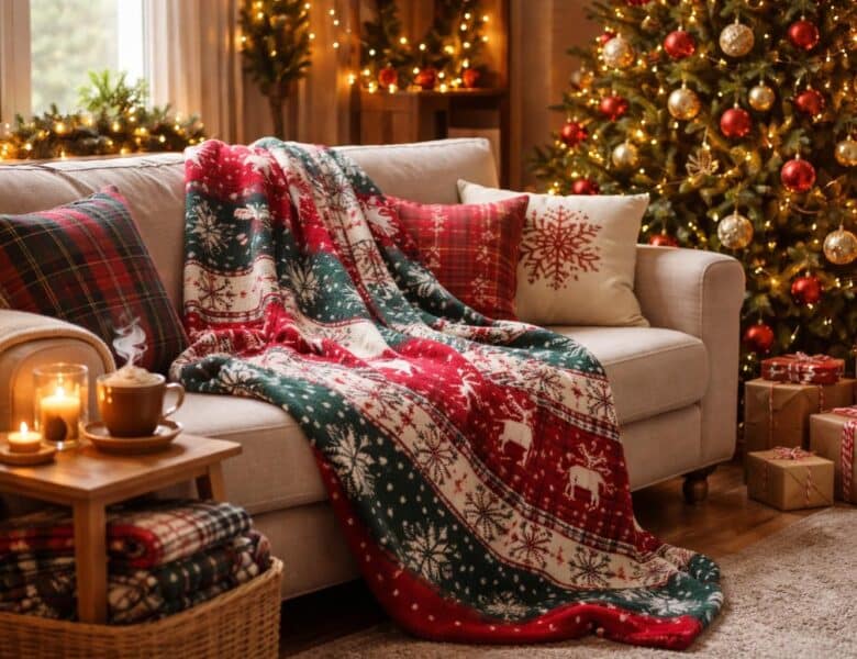 Où trouver un plaid de Noël pas cher pour sa décoration ?