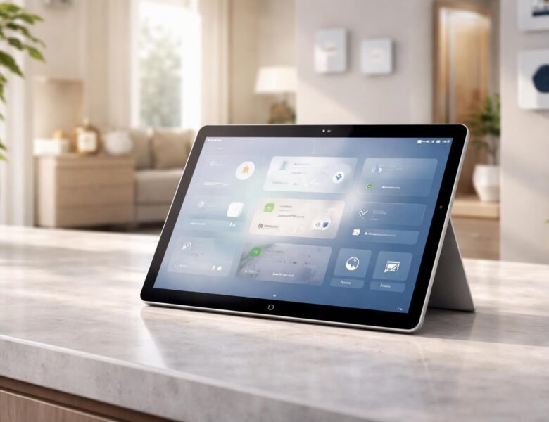 Zigbee propre sans câble qui pend : tablette tactile Microsoft pour la domotique