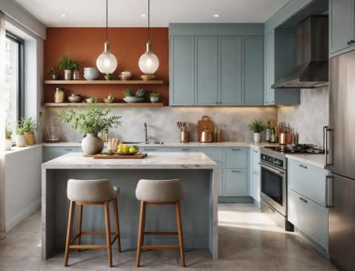 Couleurs de cuisine : comment mixer chaud et froid