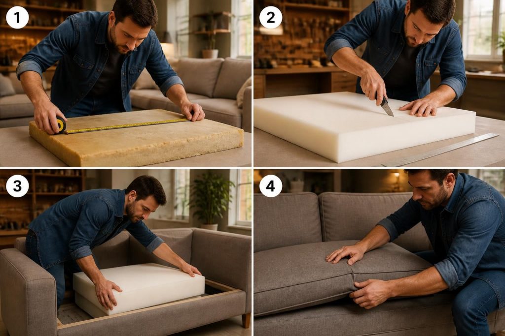 découvrez les étapes essentielles pour remplacer efficacement la mousse de l'assise de votre canapé et lui redonner tout son confort.